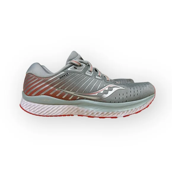 Saucony Women’s Guide 13 Gray/Coral Running Shoes PWRRUN Comfort Sz 7.5 - Picture 5 of 9